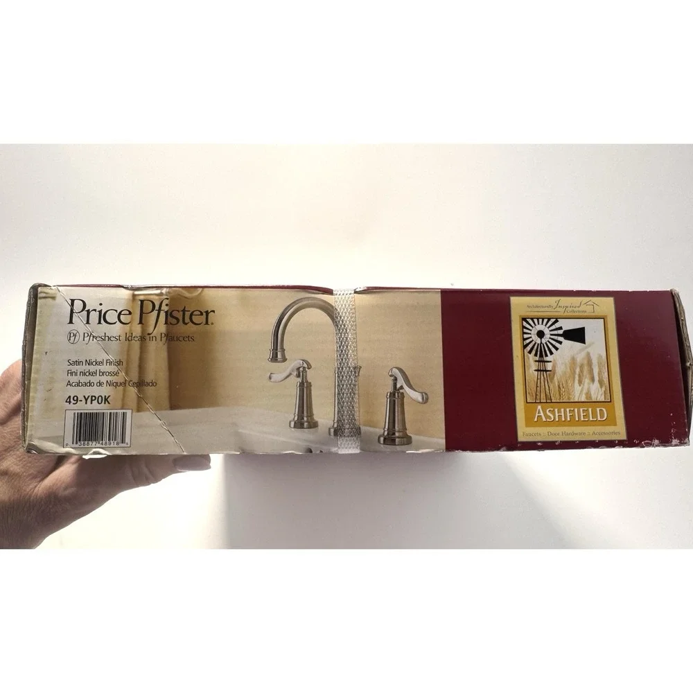 Price Pfister Ashfield 43-YPOK Satin Nickel Lavatory Sink Faucet Widespread NEW